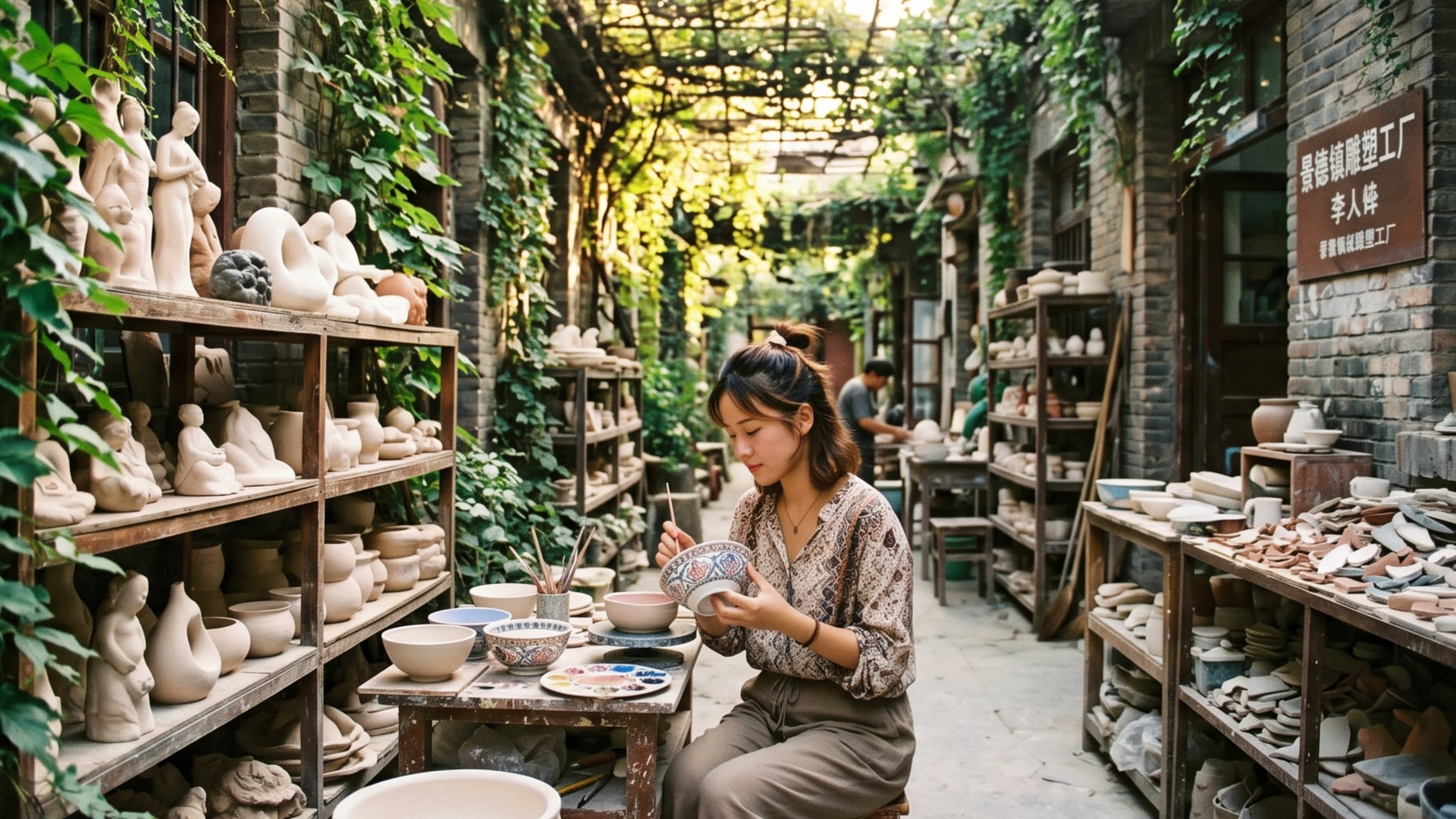 Image 2 - The artistic alleys of the Sculpture Factory where modern masters thrive