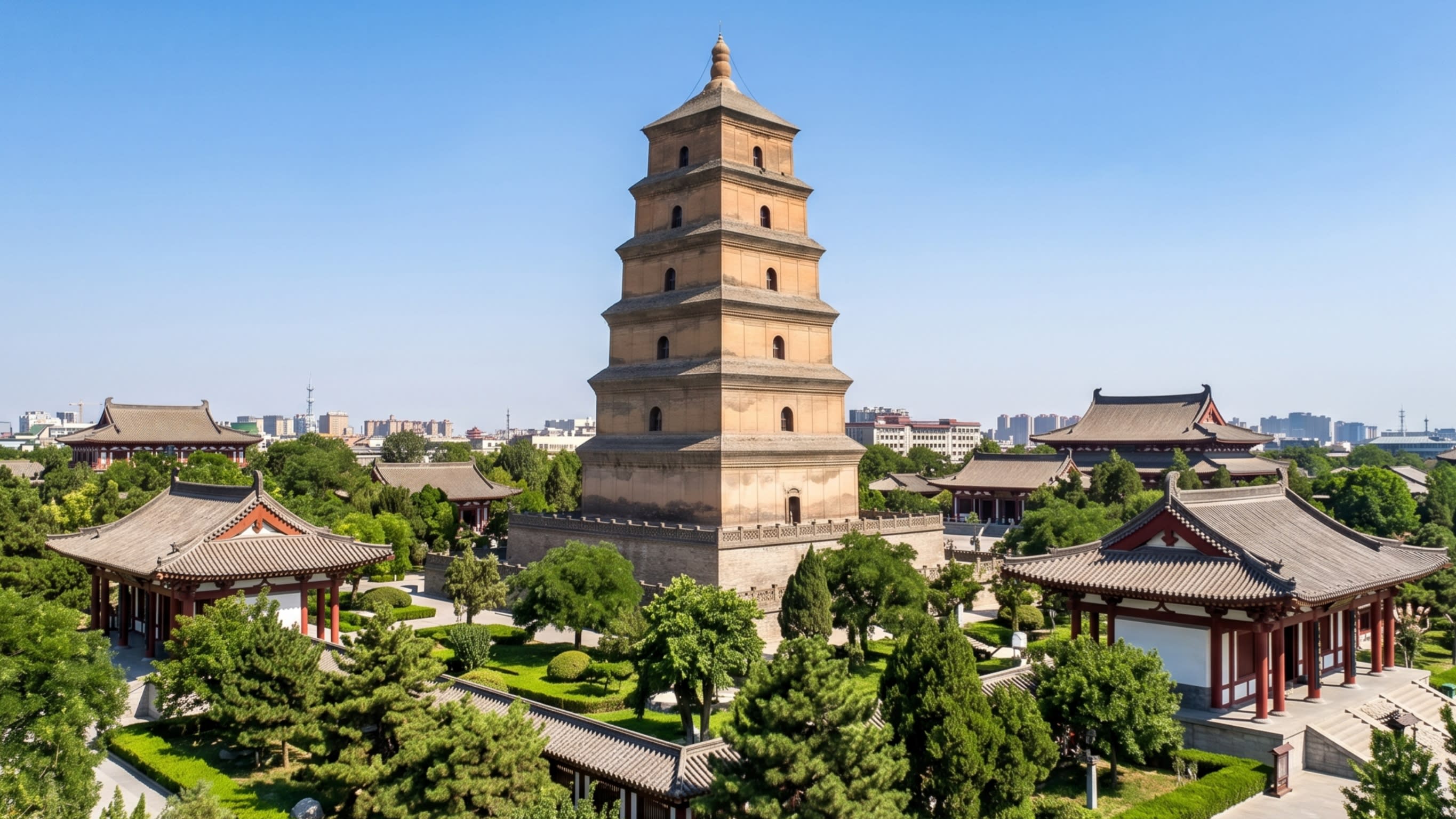 Image 1 - The ancient brick majesty of the Giant Wild Goose Pagoda