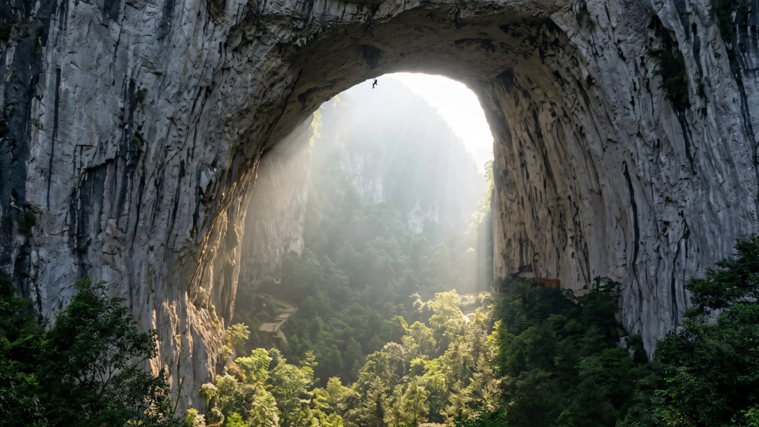 Image 2 - Scaling the ceiling of the world in the Great Arch of Getu