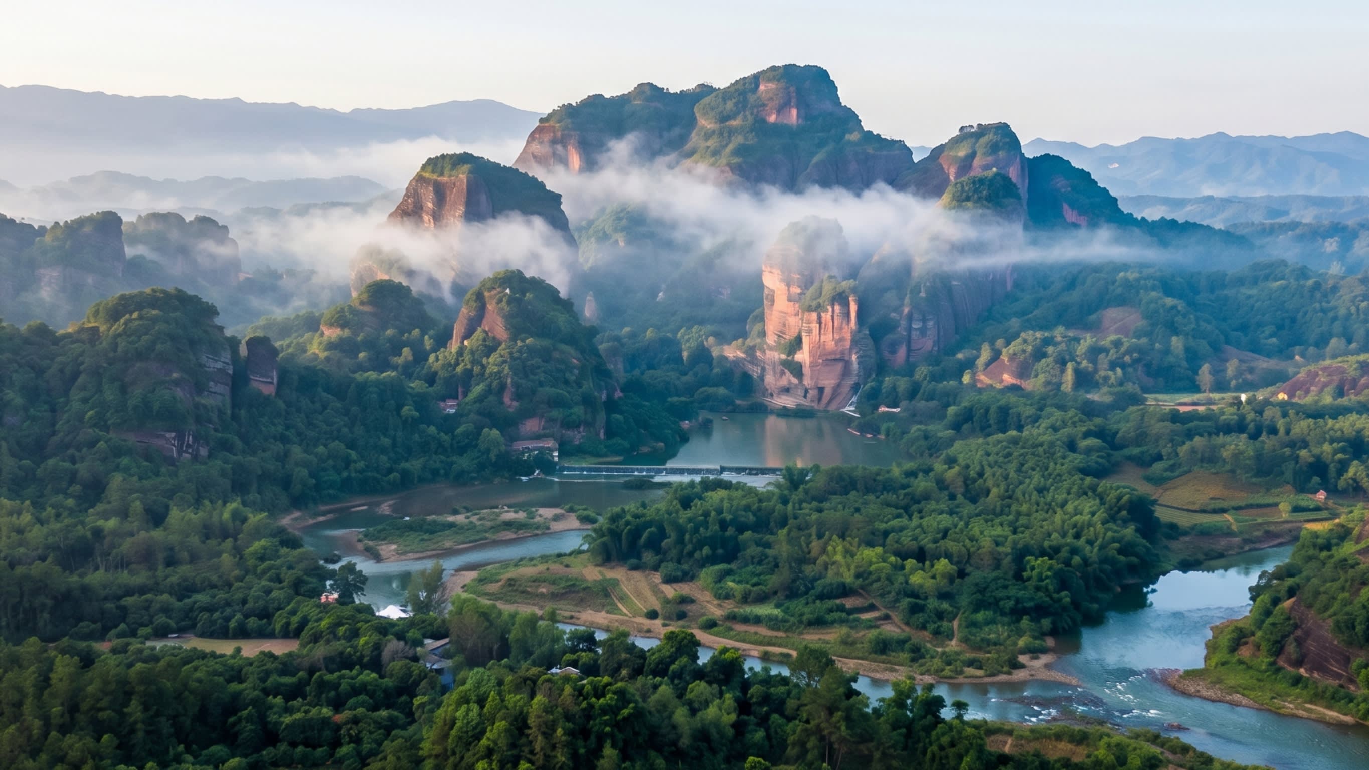 Image 3 - The majestic sandstone pillars of Guangdong's namesake range