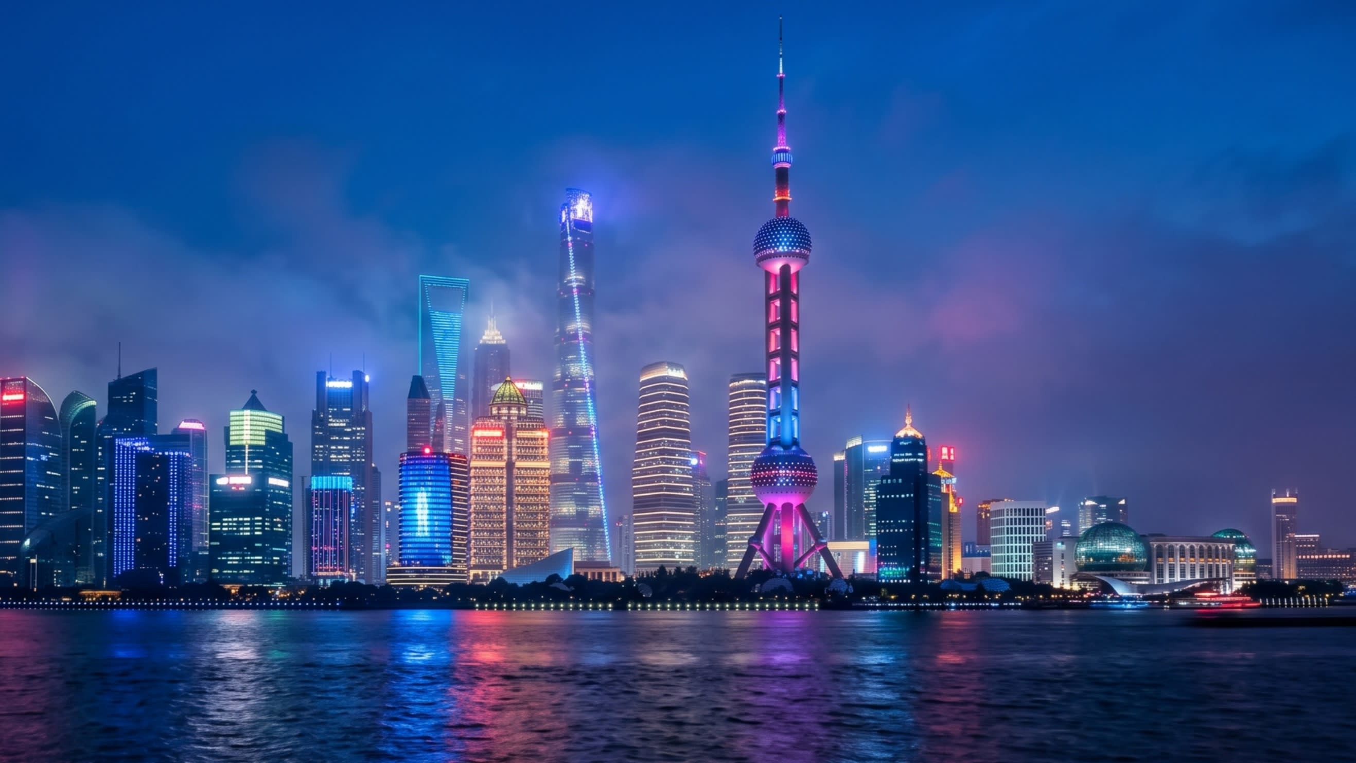 Image 2 - The neon-soaked verticality of Shanghai's world-famous financial district