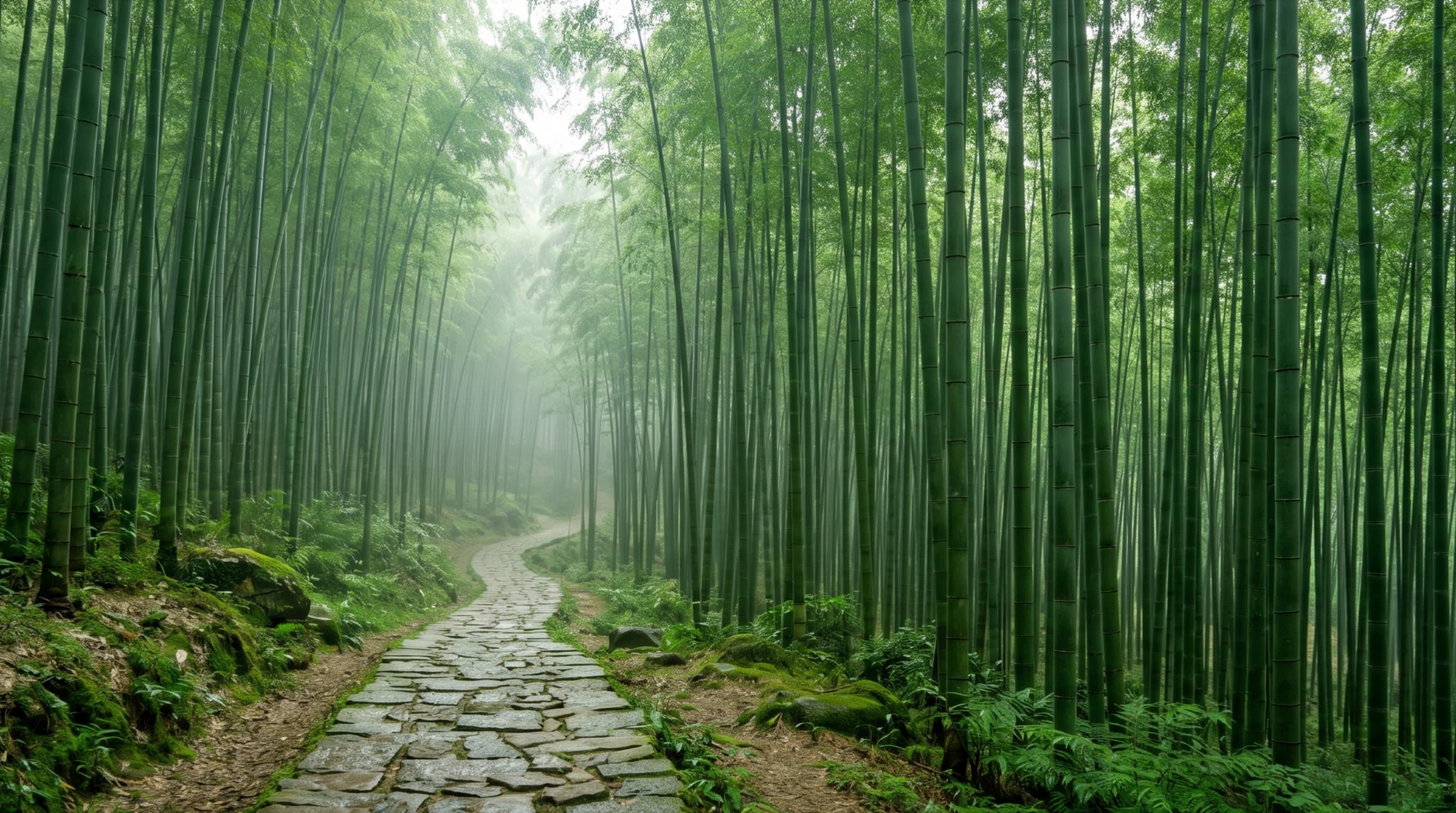 Walking into a legend: The endless mist and vertical grace of the bamboo sea