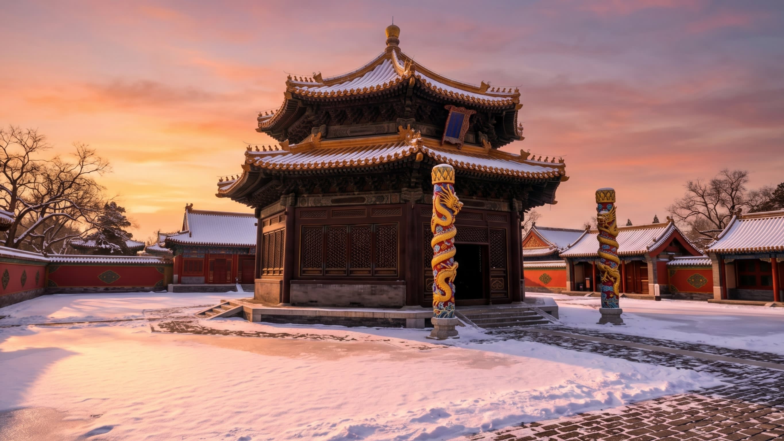 The Octagonal Majesty: Dazheng Hall standing as a sentinel of history