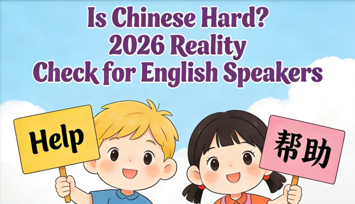 Is Chinese Hard? A 2026 Reality Check for English Speakers