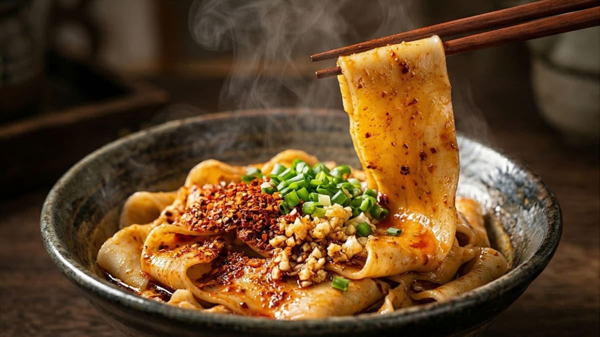 The Viral Biang Biang Noodles (You Po Mian): The Ultimate Hot Oil Seared Recipe