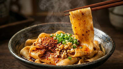 The Viral Biang Biang Noodles (You Po Mian): The Ultimate Hot Oil Seared Recipe