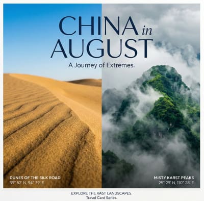 China in August: Desert Nights and Mountain Retreats