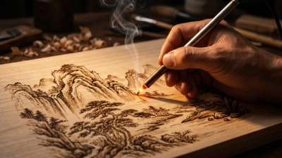Written in Smoke and Steel: The 2026 Guide to Pyrography and Bamboo Art in China’s 5A Parks