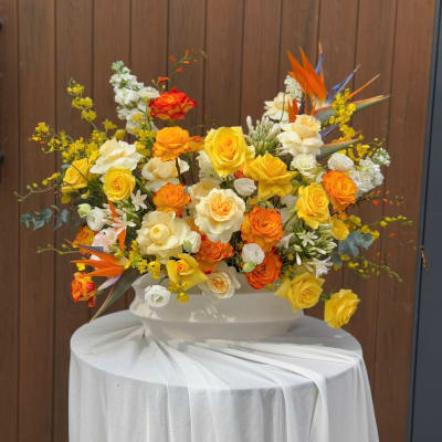 Golden Premium Congratulatory Flower Vase HB04