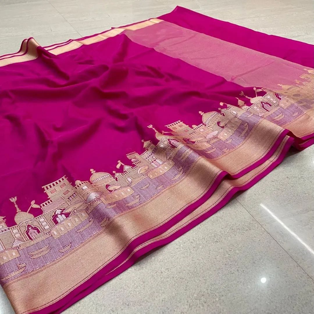 Banaras Ganga Ghat Saree – Timeless Elegance - View 2