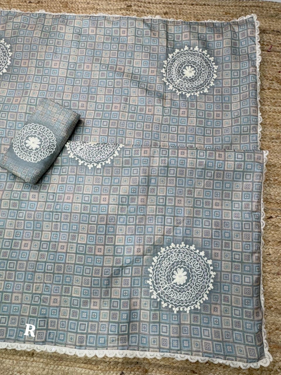 DESIGN – Nargis 🌺 | Tusser Linen Elegance Collection - View 4