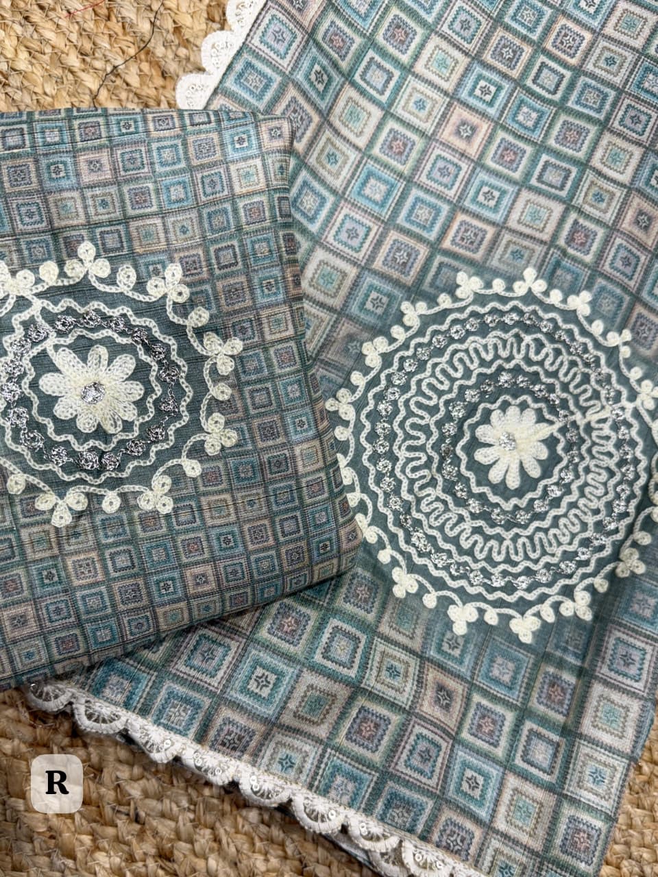 DESIGN – Nargis 🌺 | Tusser Linen Elegance Collection - View 3