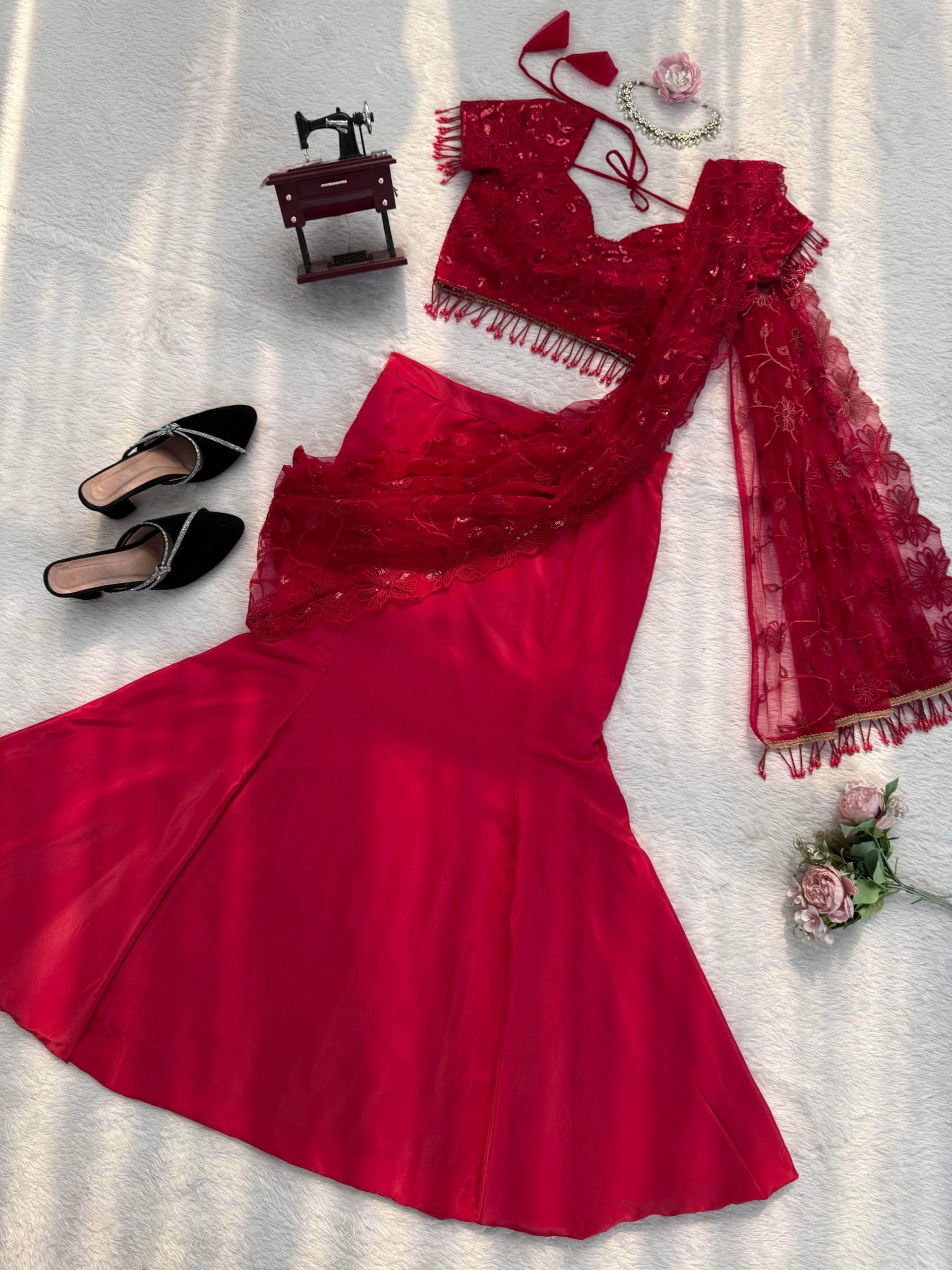 6000 Series Premium Collection – Lehenga Saree - View 5