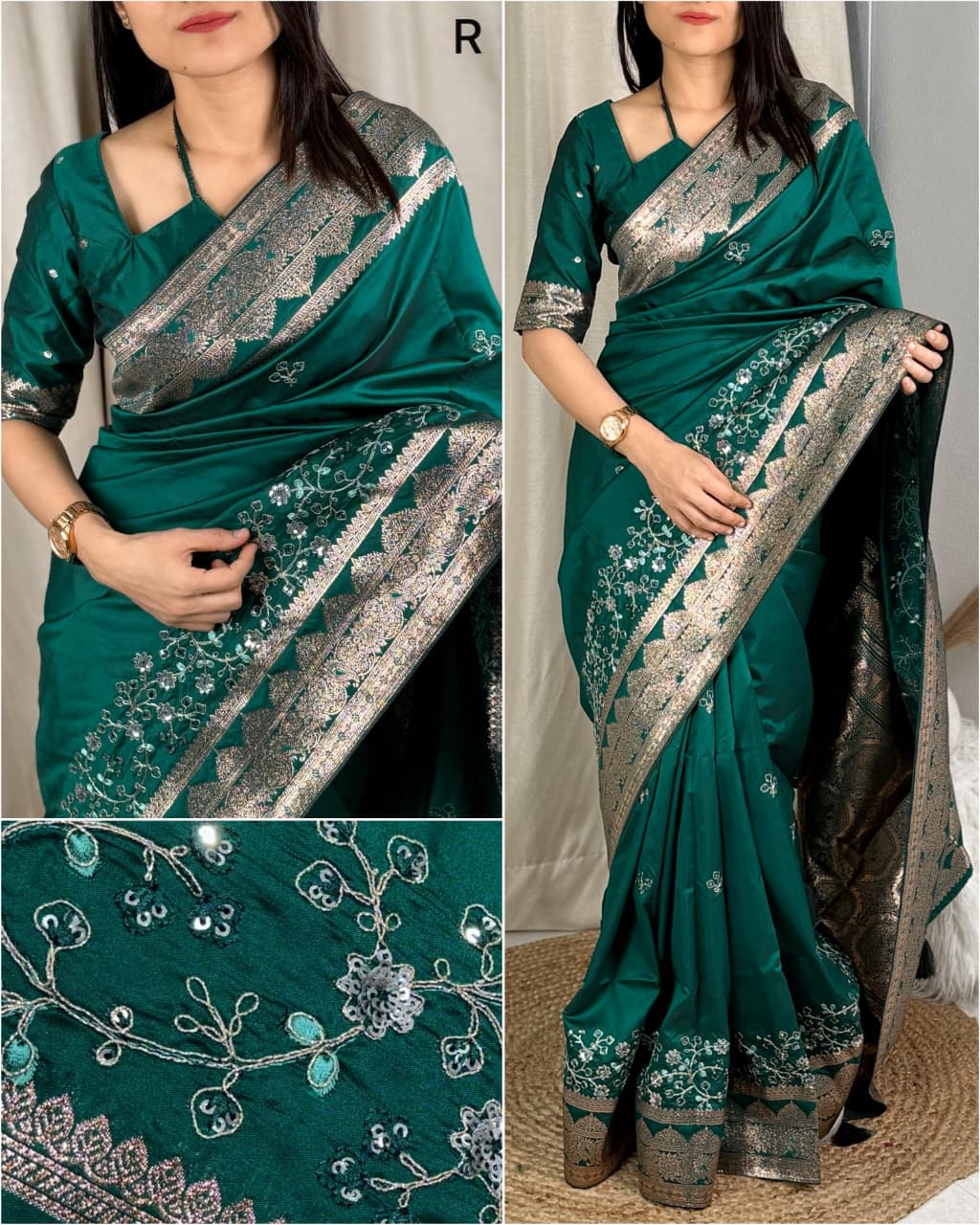 DESIGN – Sakshi 🌺 | Festive Banarasi Silk Elegance - Banarasi Silk Saree Online India - Buy at ₹1699 - Image 1