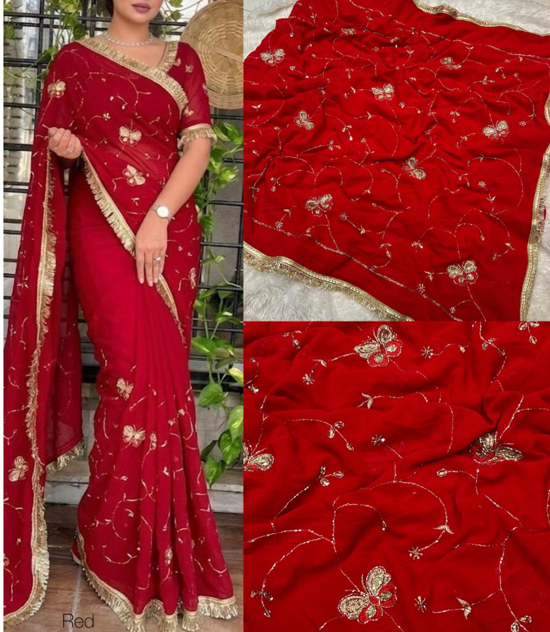 Premium Handwork Georgette Saree
