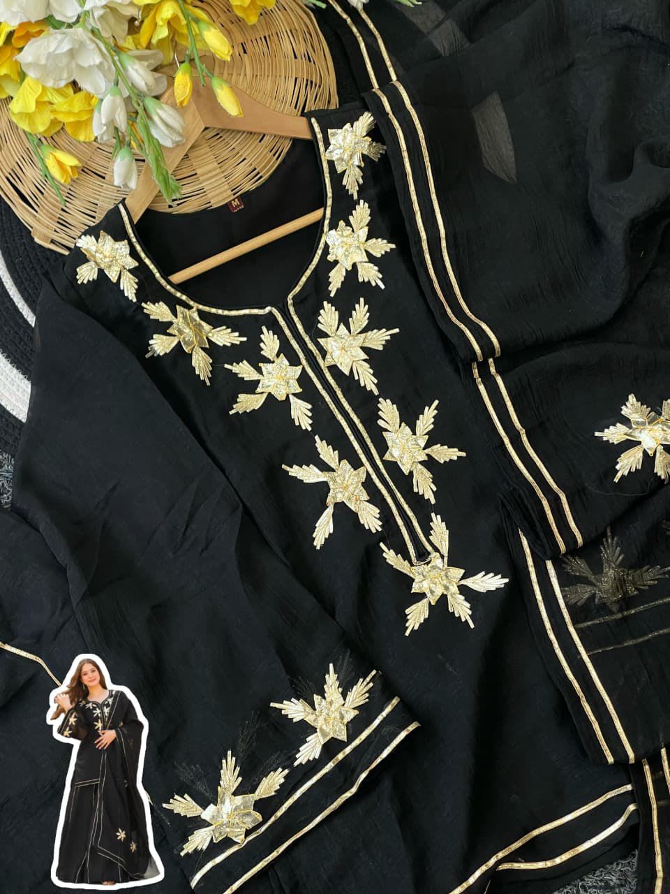 Heavenly Handmade Kurta Sharara Palazzo Set - View 5