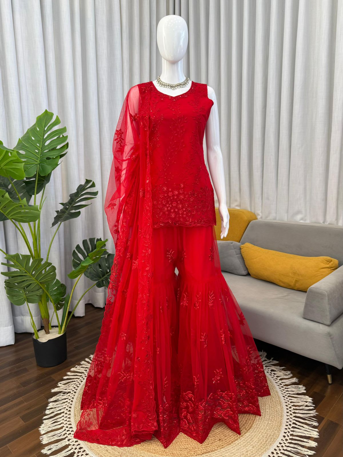 Designer Sharara Set – Elegant Ethnic Wear - View 8