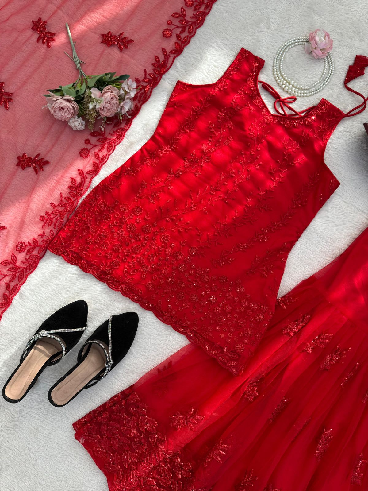 Designer Sharara Set – Elegant Ethnic Wear - View 4