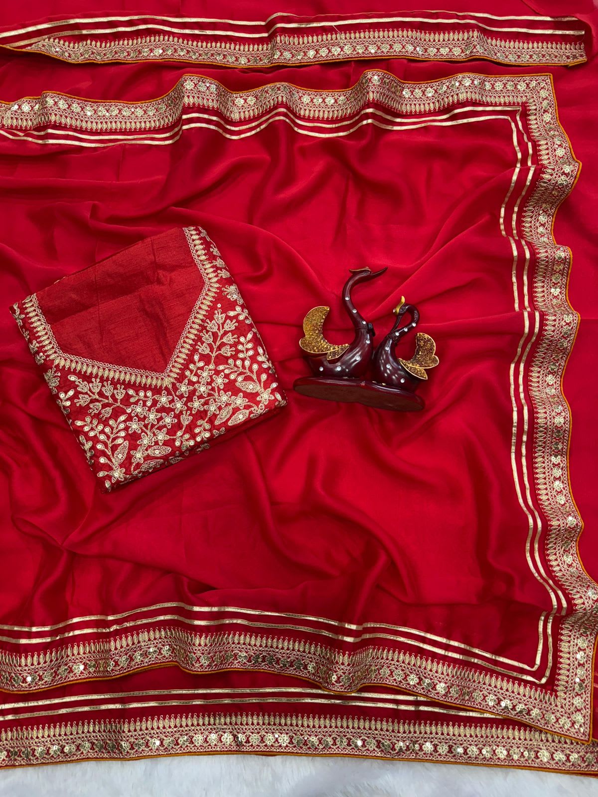 Bollywood-Inspired Designer Saree - Soft Rangoli Silk Saree Online India - Buy at ₹1699 - Image 1