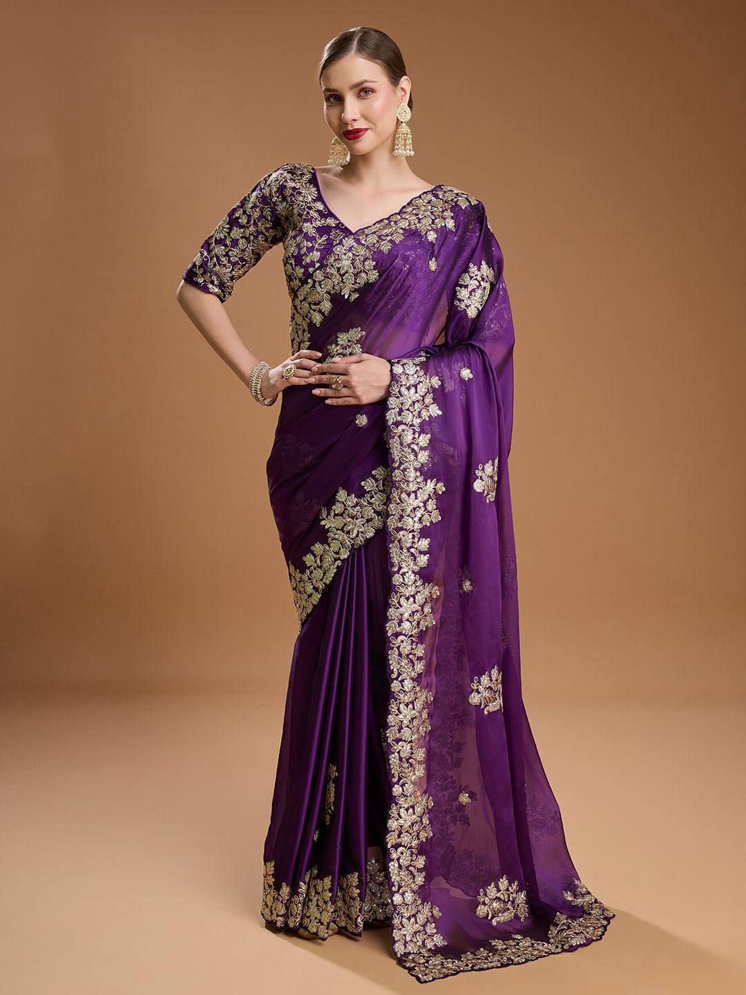 Beautifully Crafted Rangoli silk saree - Rangoli Silk Saree Online India - Buy at ₹1599 - Image 1
