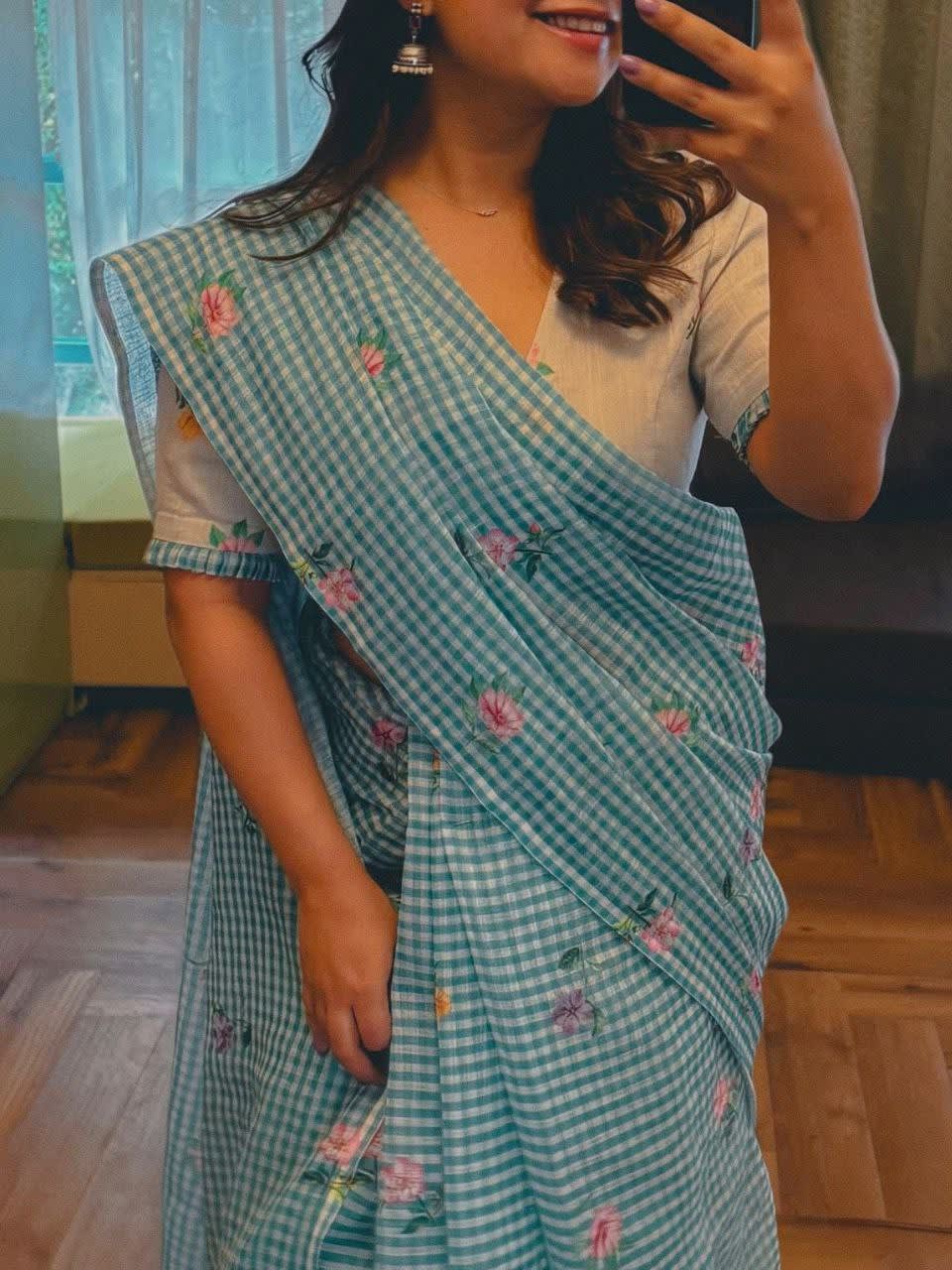 Elegant Linen Saree Collection - View 3