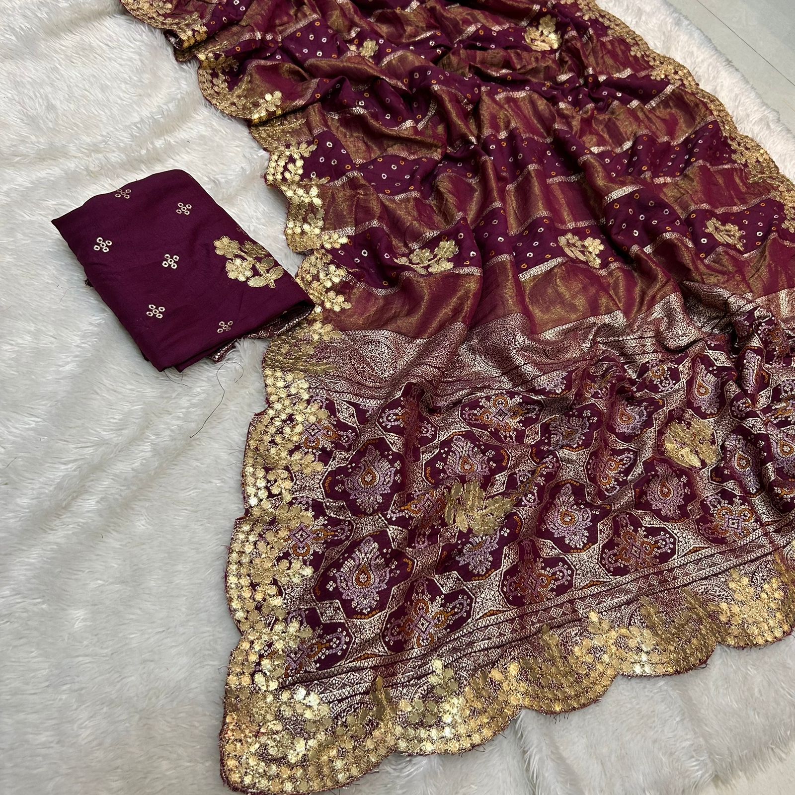 Pure Viscose Zari Weaving Saree – Rich Festive Collection - Pure Viscose with Zari Weaving Saree Online India - Buy at ₹2099 - Image 1
