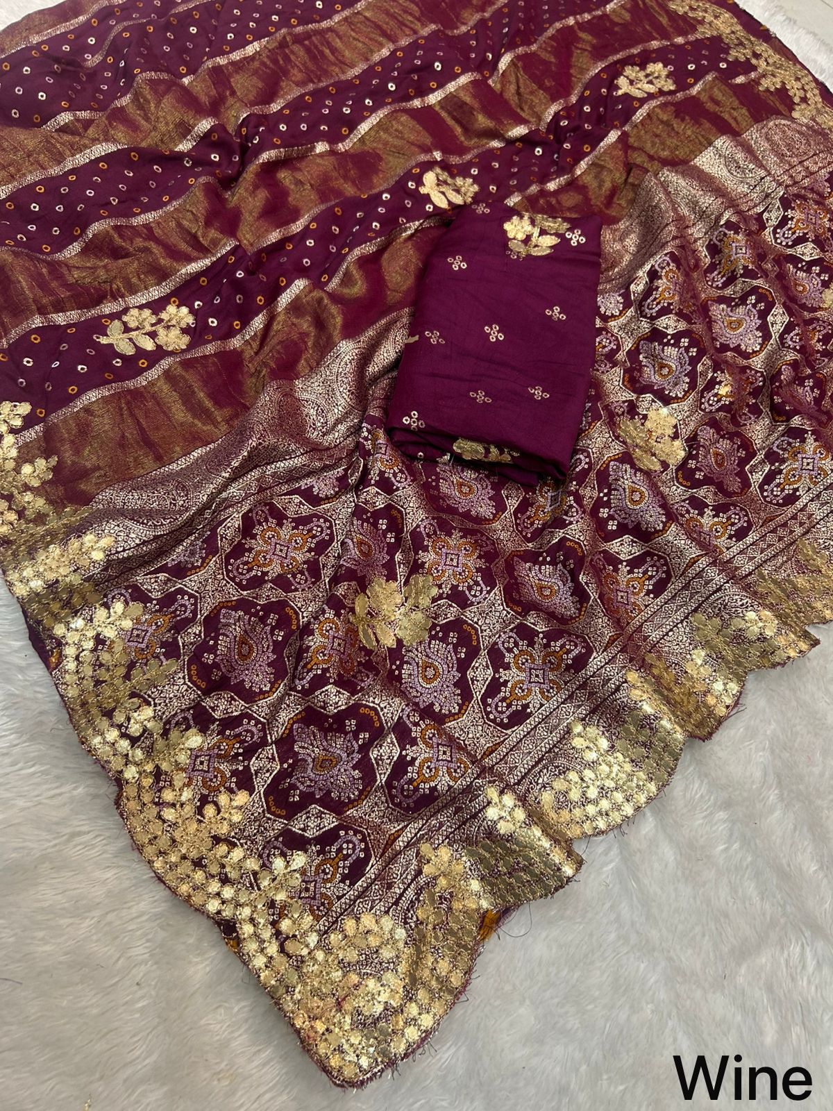 Pure Viscose Zari Weaving Saree – Rich Festive Collection - View 3