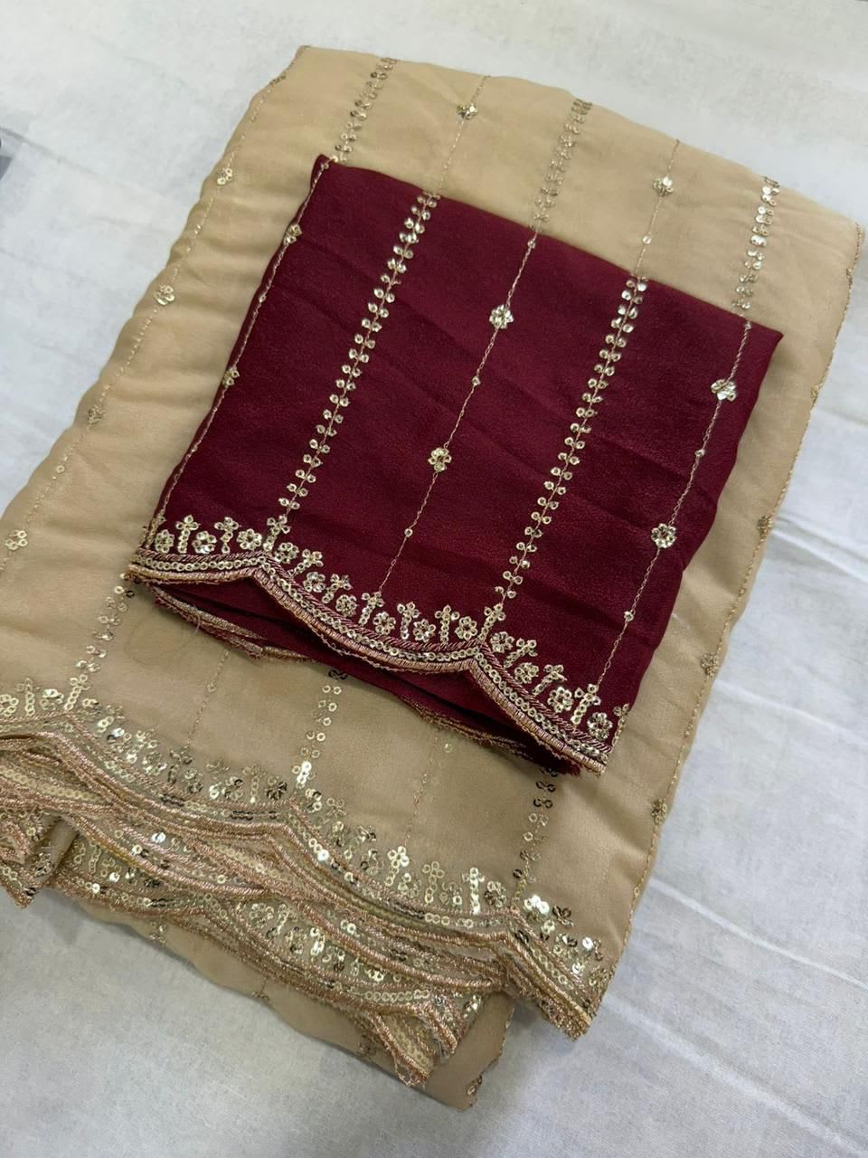 New Arrival – Star Georgette Designer Saree - View 2