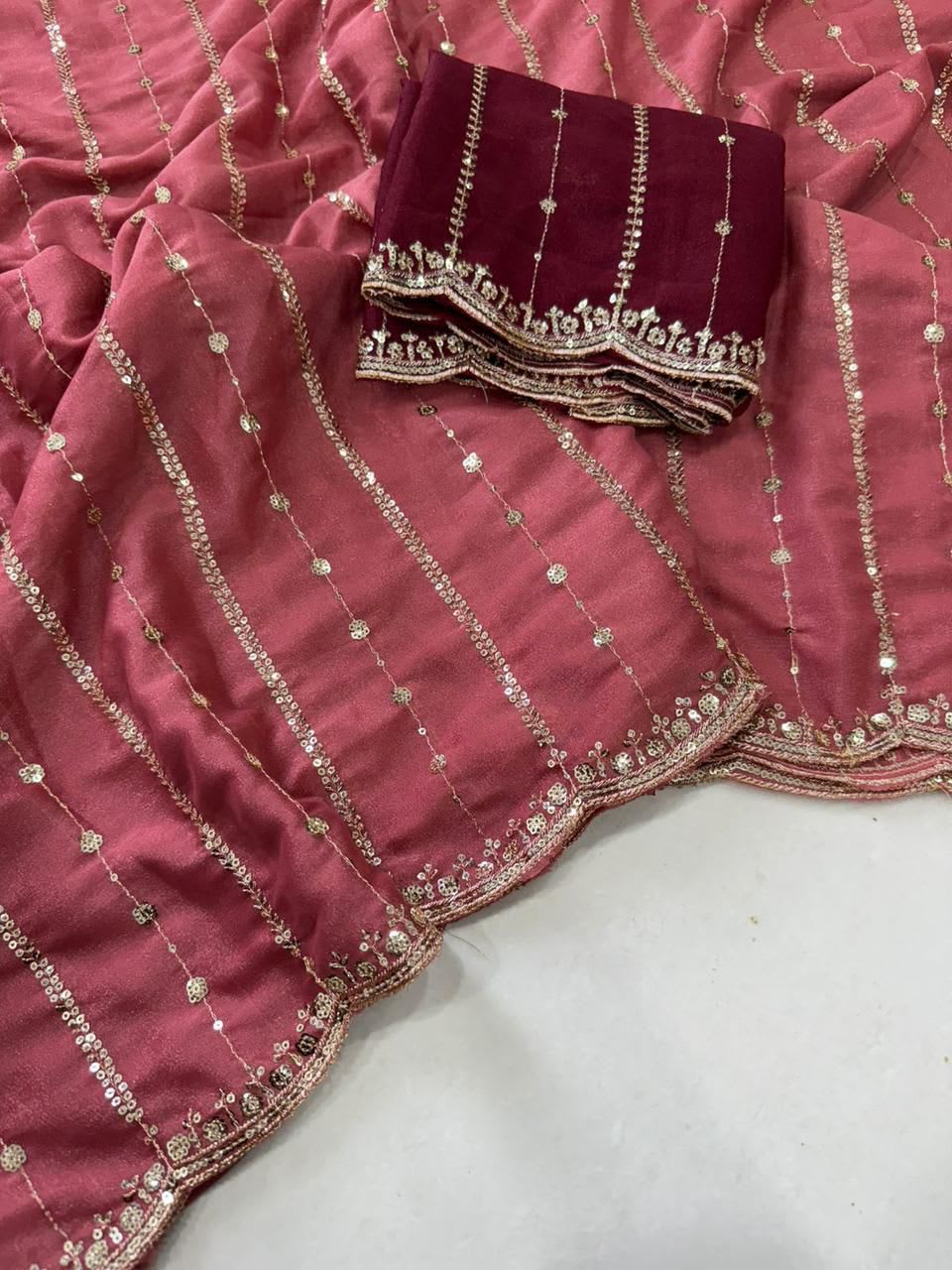 Premium Star Georgette Handwork Saree