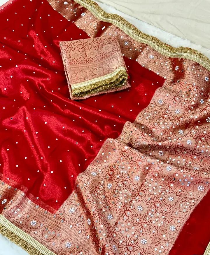 Luxury Banarasi Soft Glass Tissue Silk Saree Collection - View 5