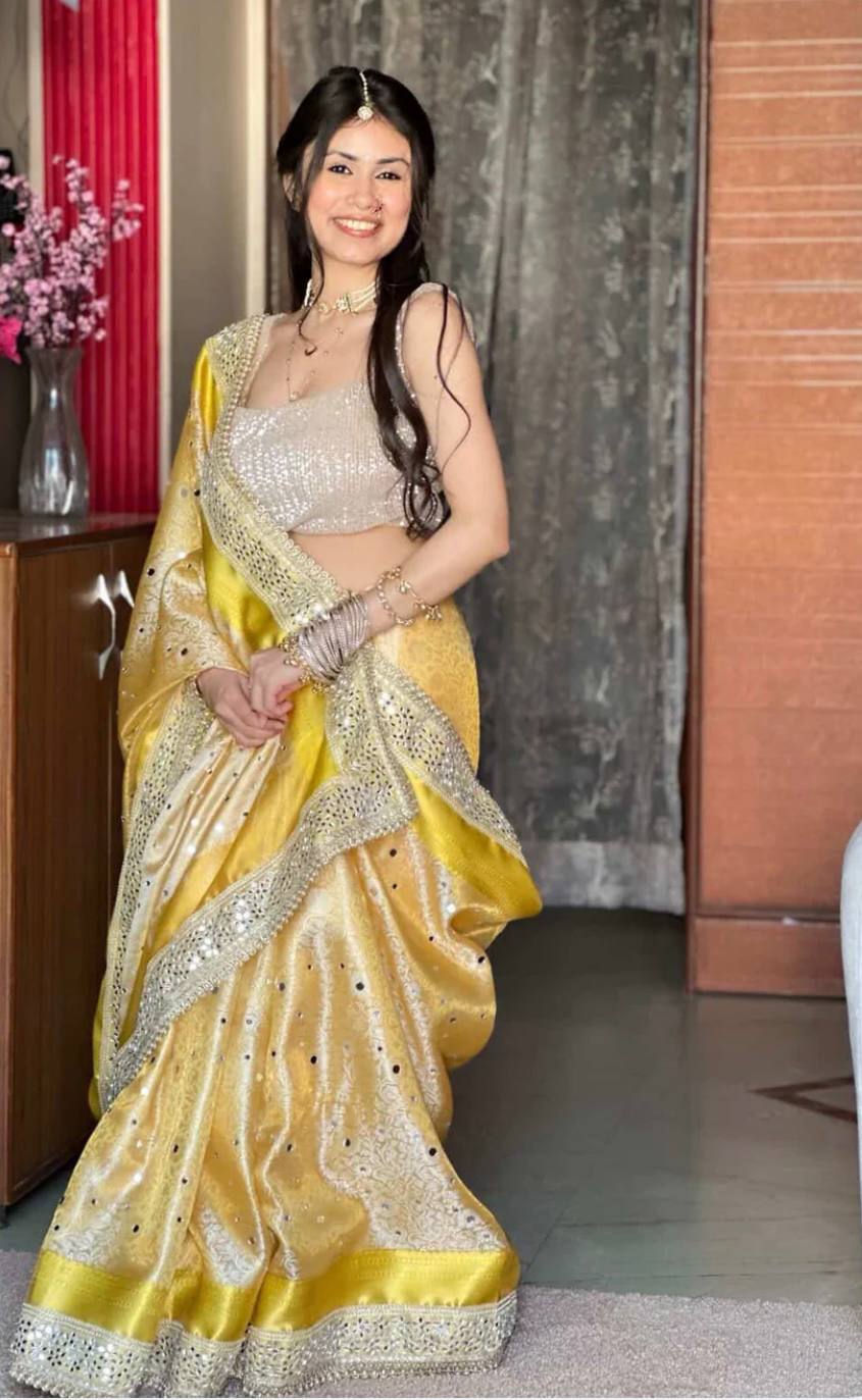 Luxury Banarasi Soft Glass Tissue Silk Saree Collection - View 6