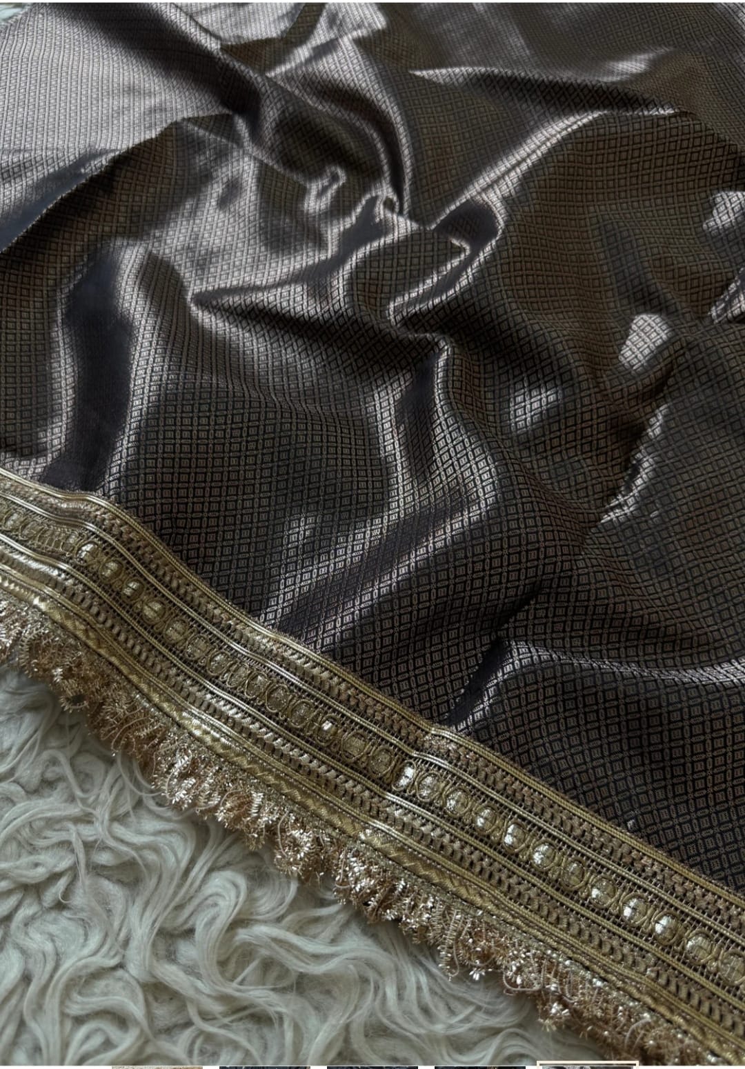 Chand Sitara Collection – Premium Banarasi Semi Katan Silk Saree - View 4