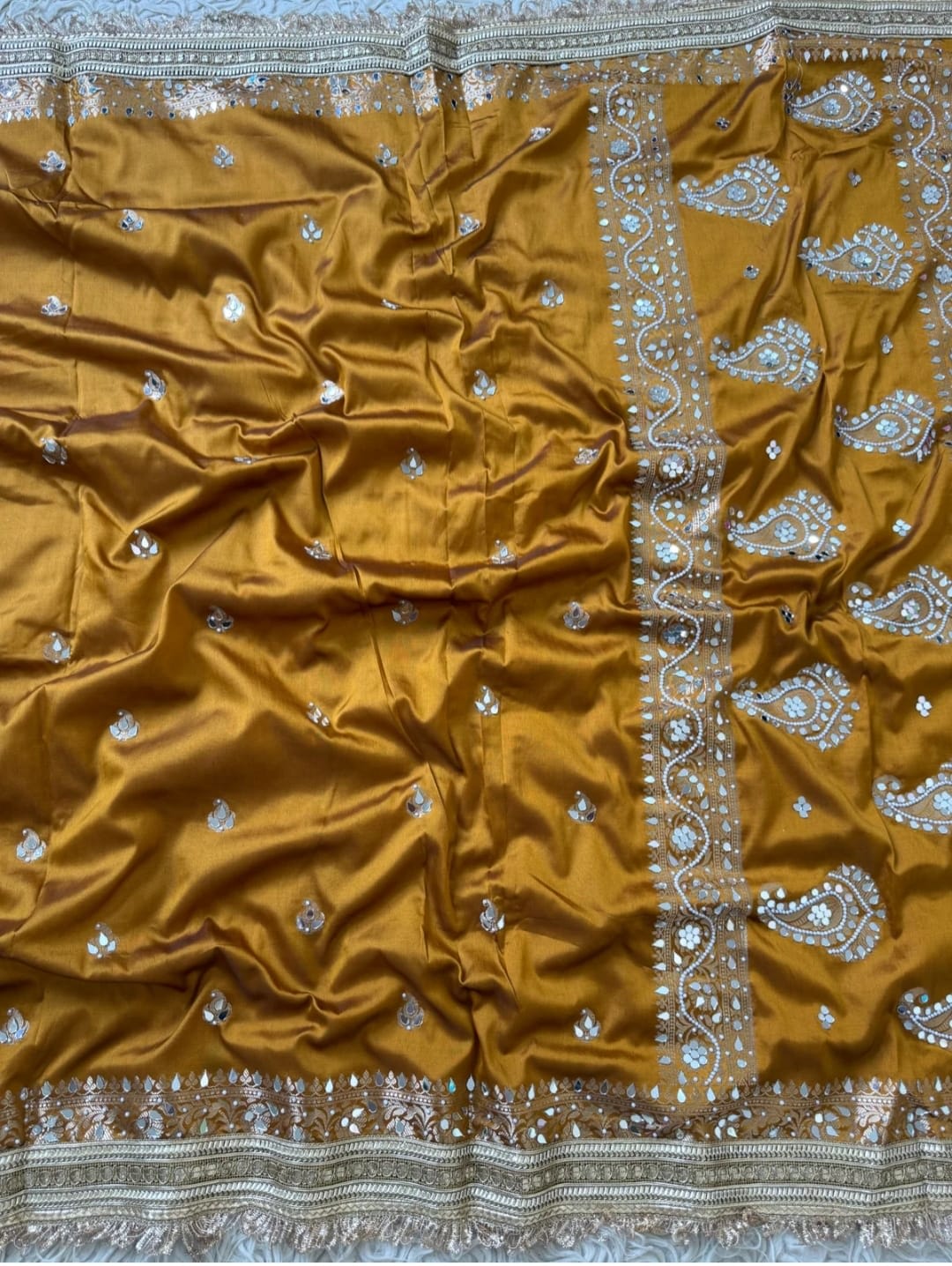 Chand Sitara Collection – Premium Banarasi Semi Katan Silk Saree - View 3