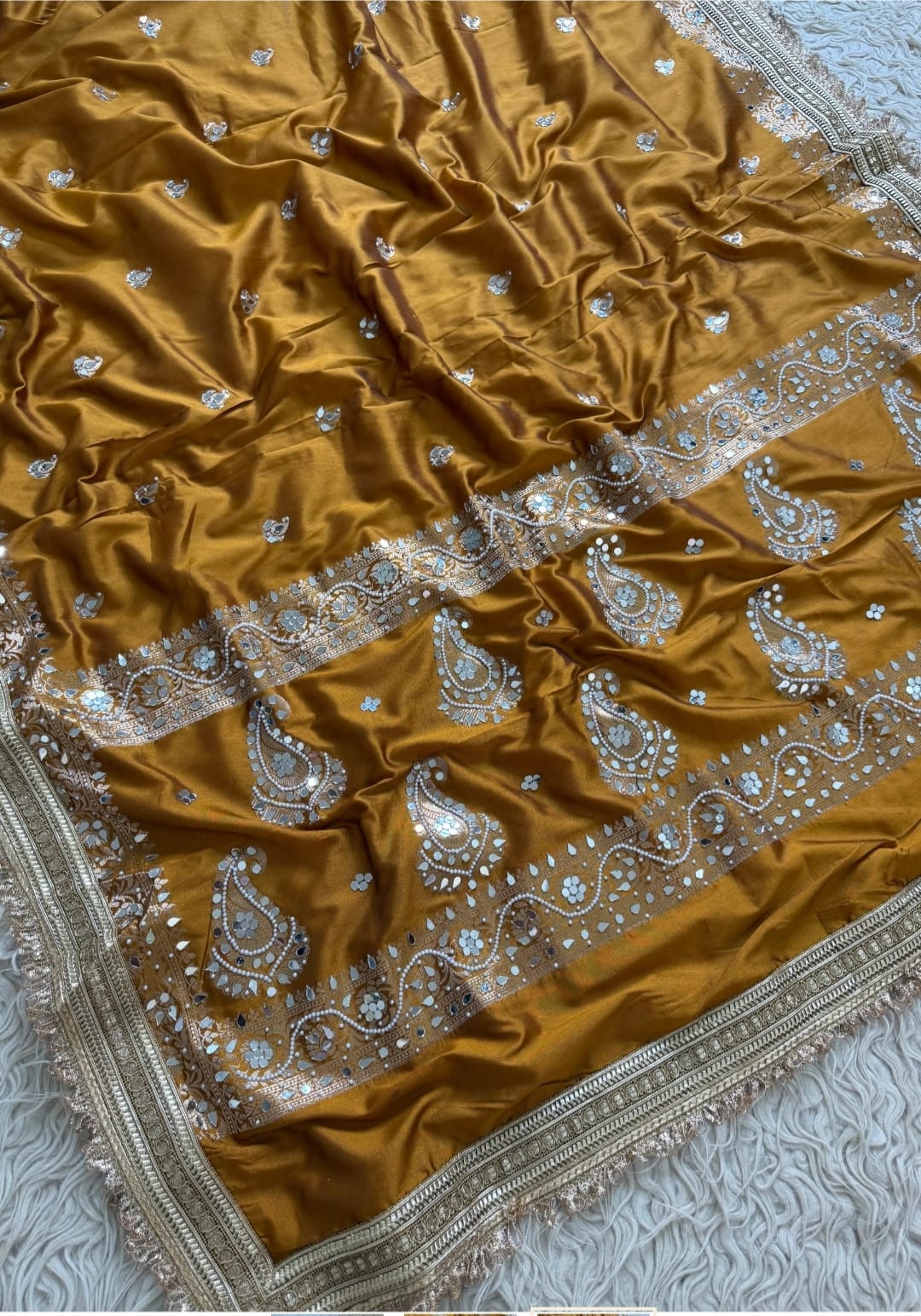 Chand Sitara Collection – Premium Banarasi Semi Katan Silk Saree - Banarasi Semi Katan Silk Saree Online India - Buy at ₹2499 - Image 1