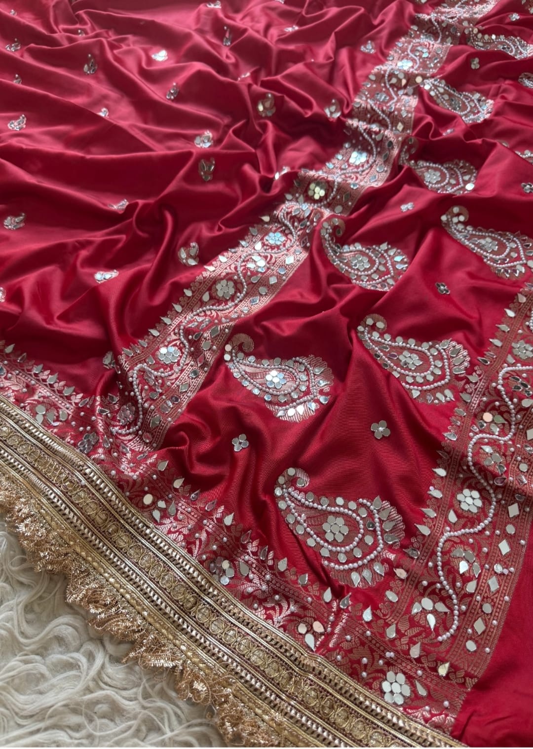 Chand Sitara Collection – Premium Banarasi Semi Katan Silk Saree - View 5