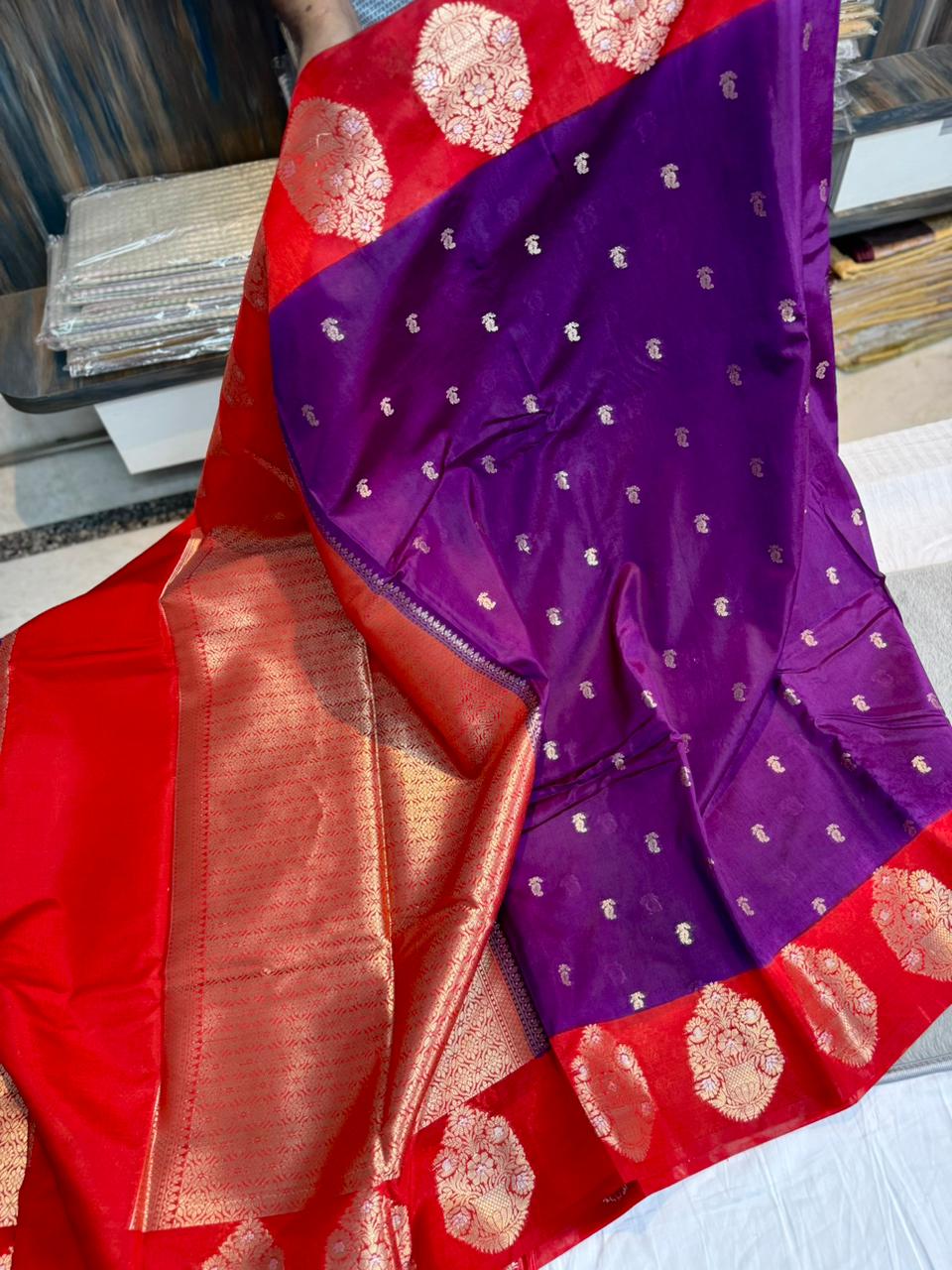 Premium Banarasi Katan Silk Saree Collection - Premium Banarasi Katan Silk Saree Online India - Buy at ₹1999 - Image 1