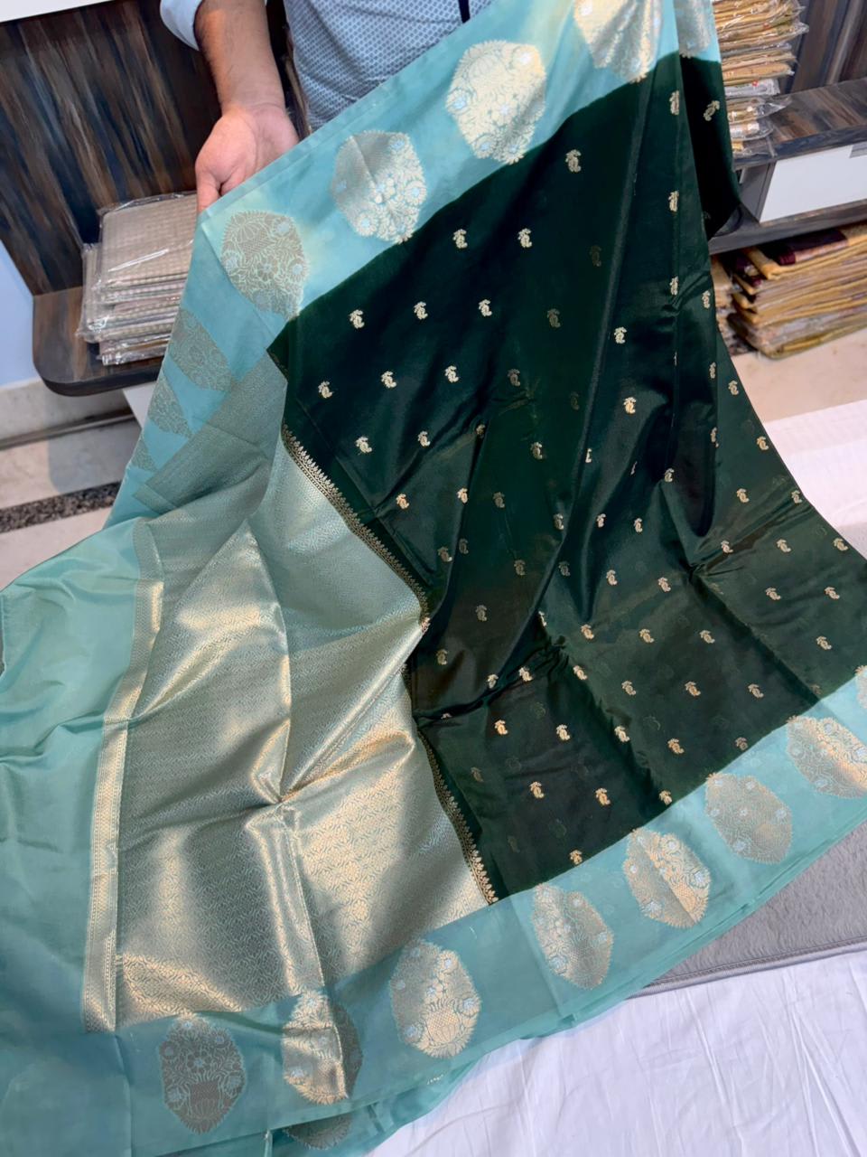 Premium Banarasi Katan Silk Saree Collection - Premium Banarasi Katan Silk Saree Online India - Buy at ₹1999 - Image 1