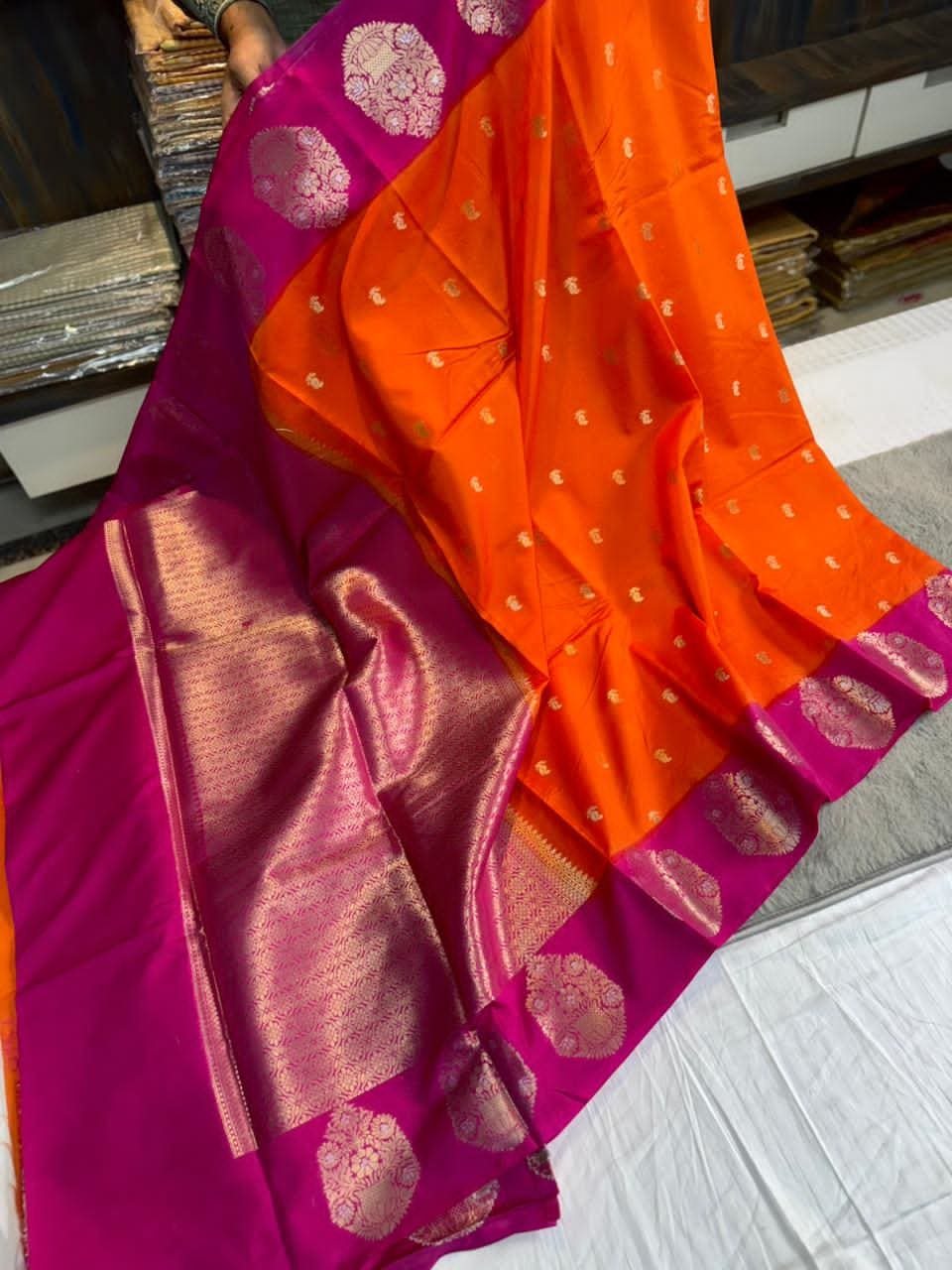 Premium Banarasi Katan Silk Saree Collection - Premium Banarasi Katan Silk Saree Online India - Buy at ₹1999 - Image 1
