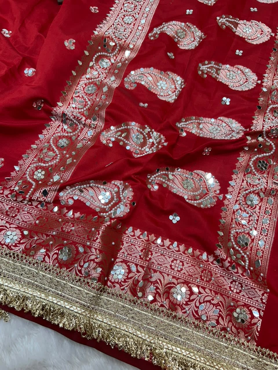 Chand Sitara Collection – Premium Banarasi Semi Katan Silk Saree - View 2