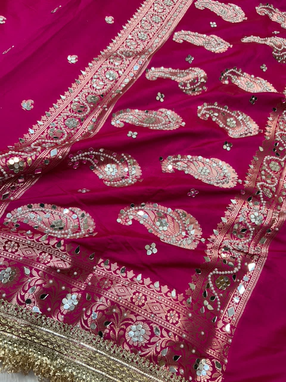Chand Sitara Collection – Premium Banarasi Semi Katan Silk Saree - View 5