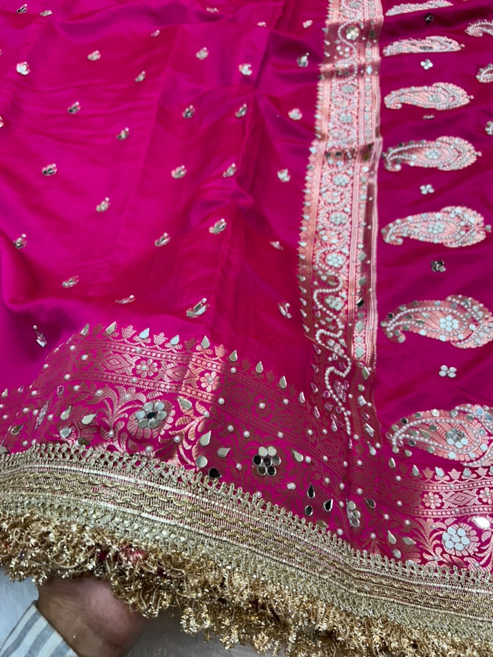 Chand Sitara Collection – Premium Banarasi Semi Katan Silk Saree - View 2