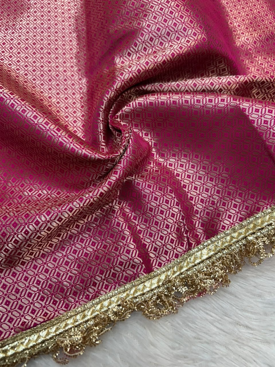Chand Sitara Collection – Premium Banarasi Semi Katan Silk Saree - View 7