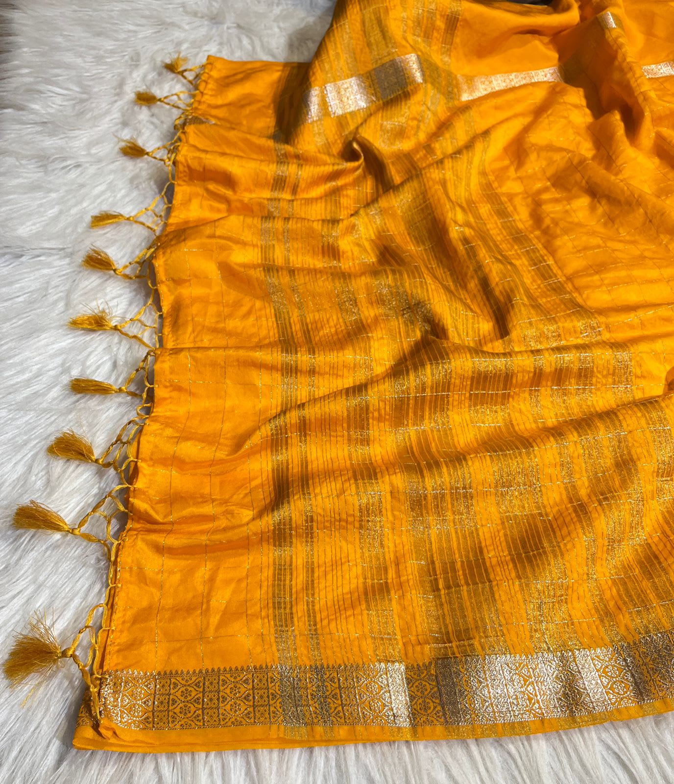 Premium Banarasi Daybal Raao Mango Soft Silk Saree - View 2