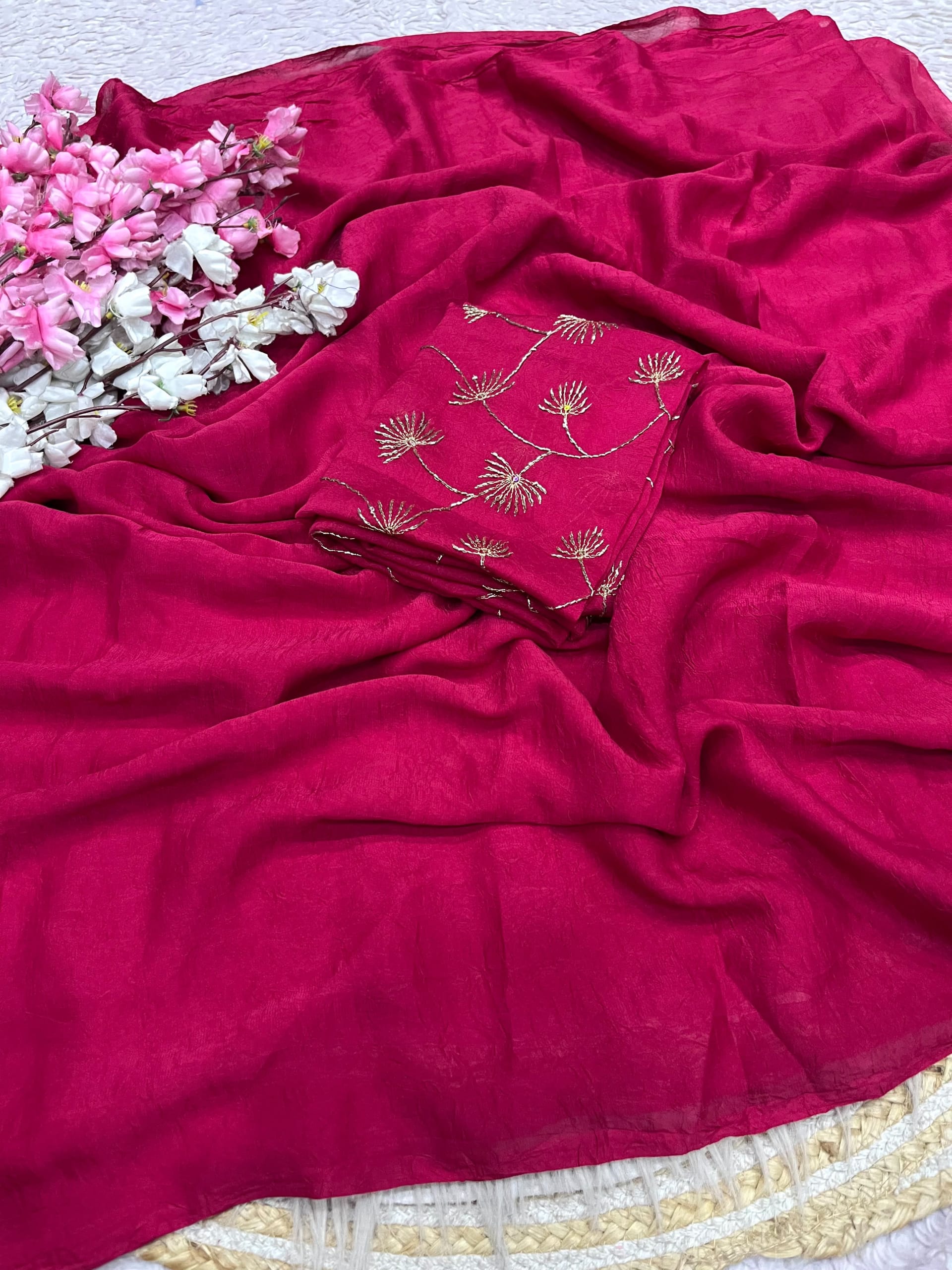 Premium Rangoli Karsh Saree with Sequence Work Blouse - View 2