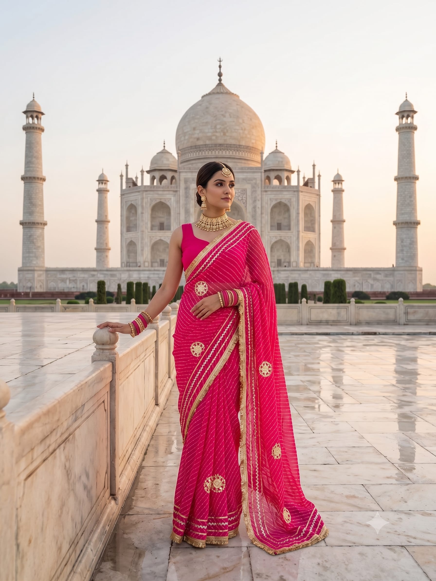 Premium C by C Georgette Mothda Saree - Premium C by C Georgette Saree Online India - Buy at ₹1699 - Image 1