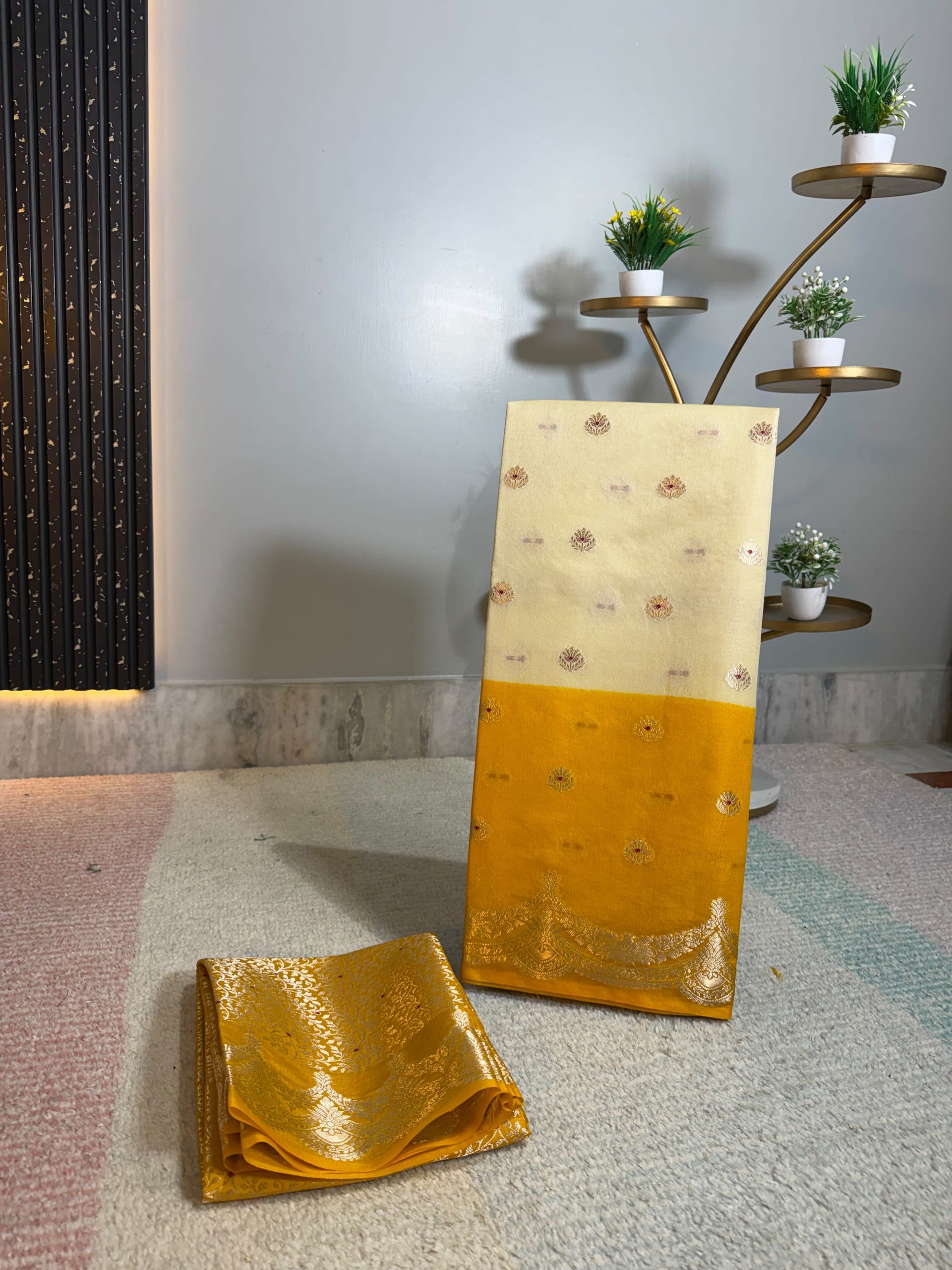 Premium Banarasi Chinon Dybal Soft Silk Saree Collection