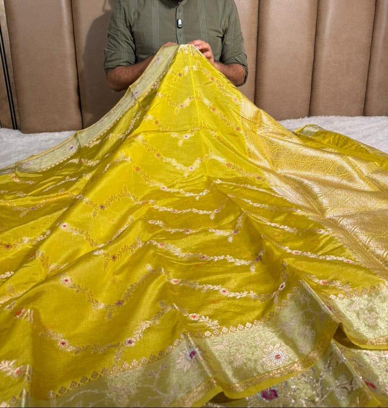 Premium Banarasi Semi Chiniya Silk Saree
