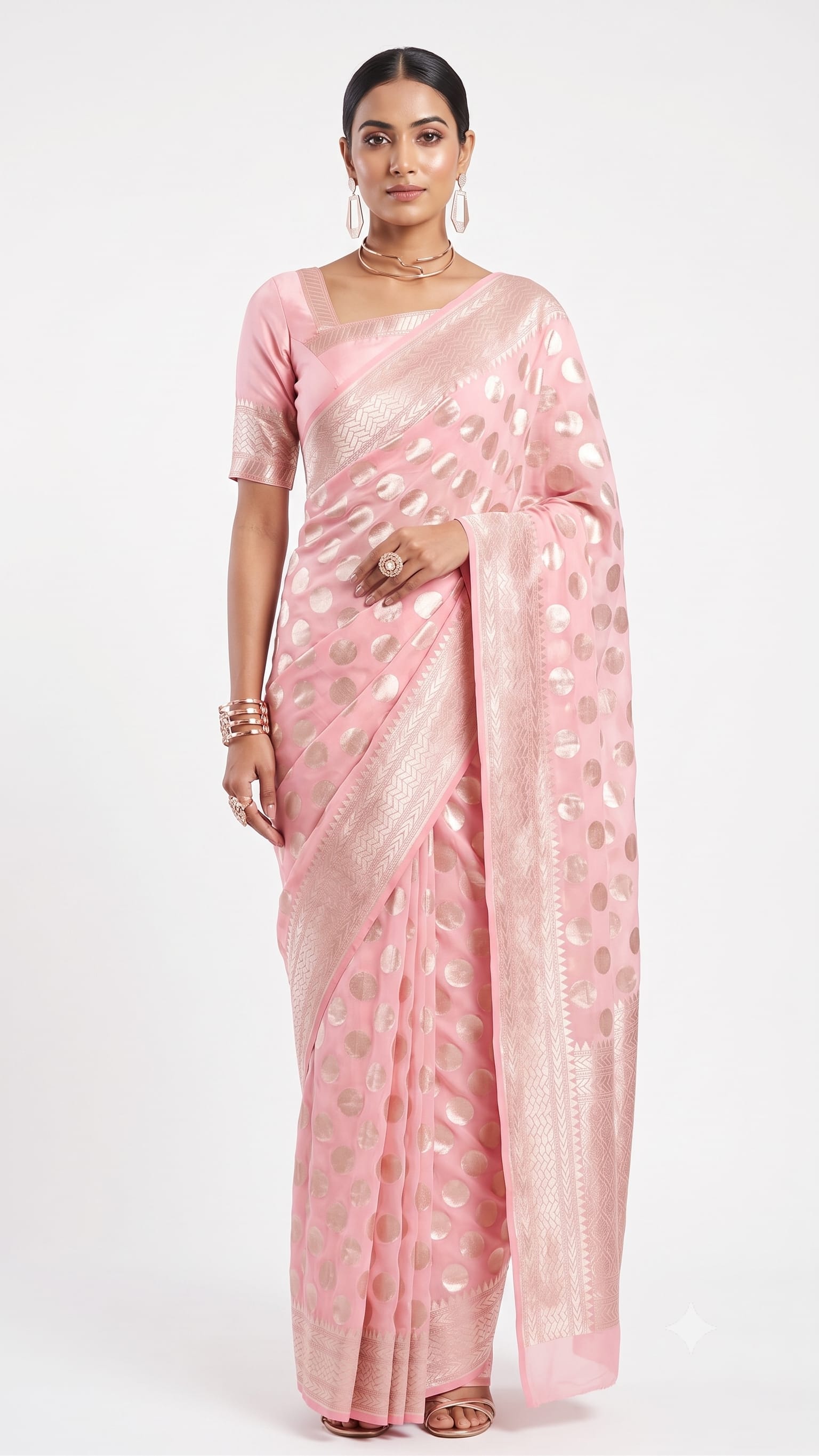 Premium Banarasi Daybal Georgette Saree - Premium Banarasi Daybal Georgette Saree Online India - Buy at ₹1699 - Image 1