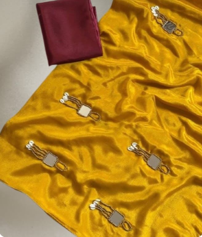 Designer Rangoli Silk Saree with Heavy Latkan Pallu – New Launch Collection - View 3