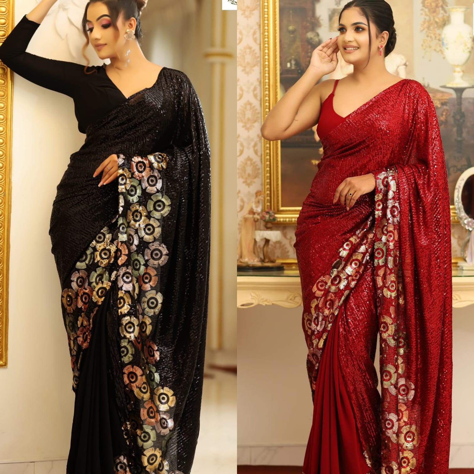 Bollywood Blockbuster Sequins Saree – Special Edition Collection - View 3